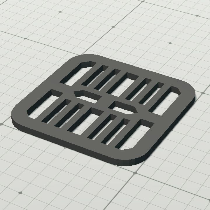Drain grate stl