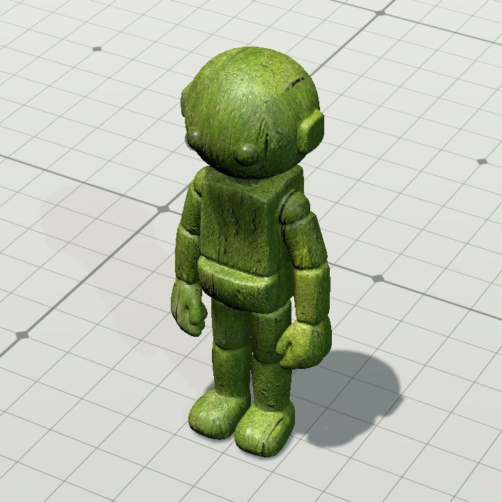 Doll wood 2.5 moss