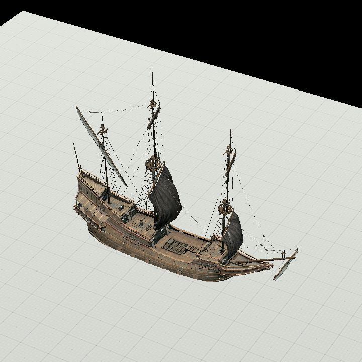 Large Dutch ship with surfaces