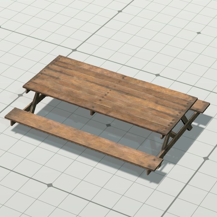 Picnic table (wooden)
