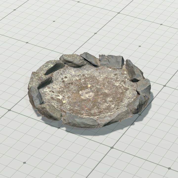 Stone fire pit - flatter