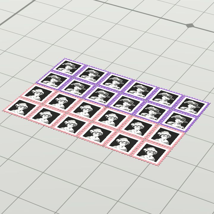 Stamp - 24 book - mix