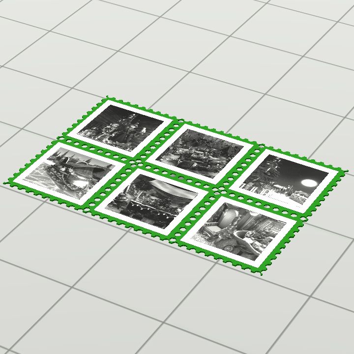 Stamp - book - Festive