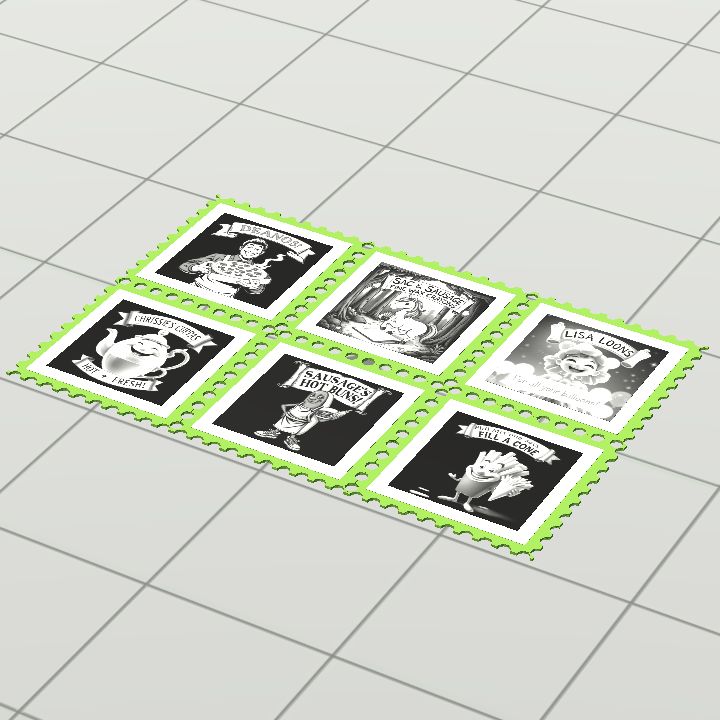 Stamp - book - Mascots