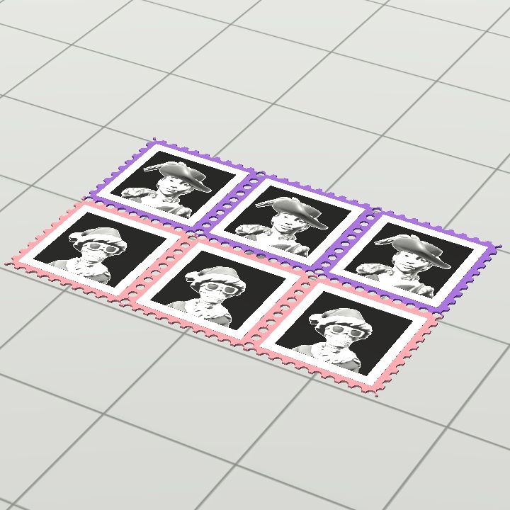 Stamp - book - Mix
