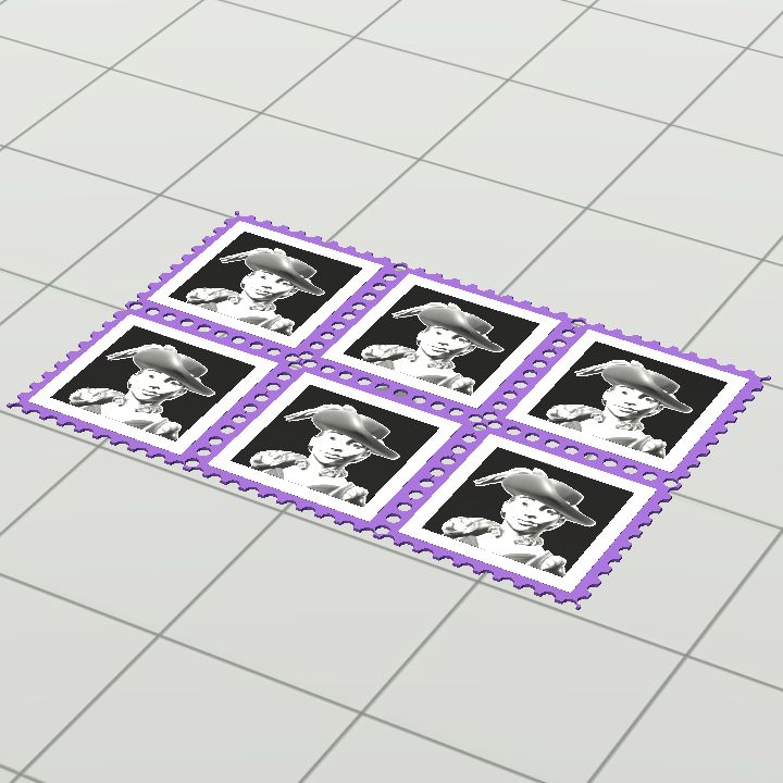 Stamp - book - The Lady