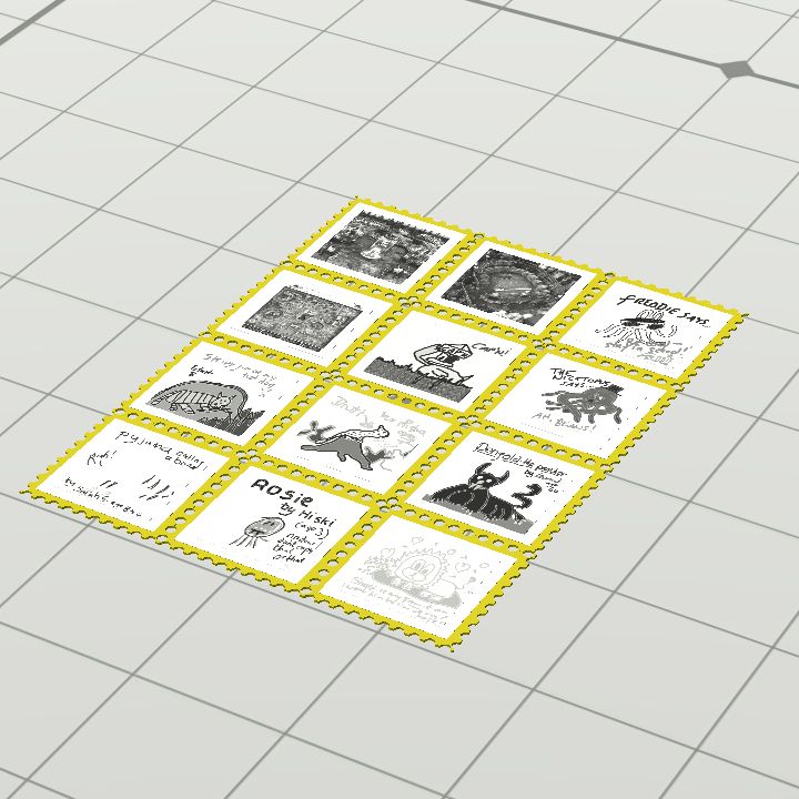 Stamp - book - Zoo