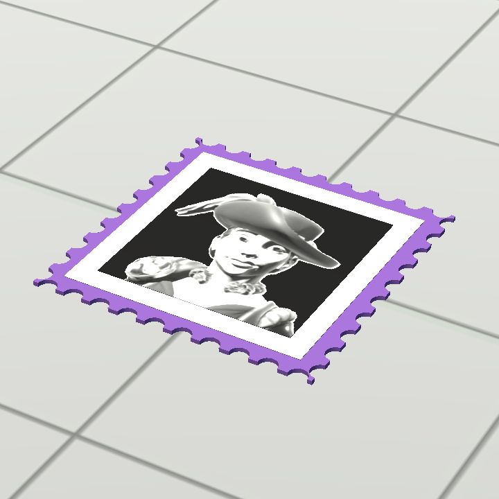 Stamp - loose - The Lady