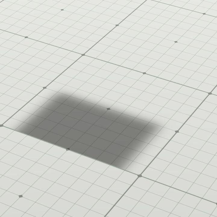 DS05L IC's Drop Shadow, Square End, Lgt