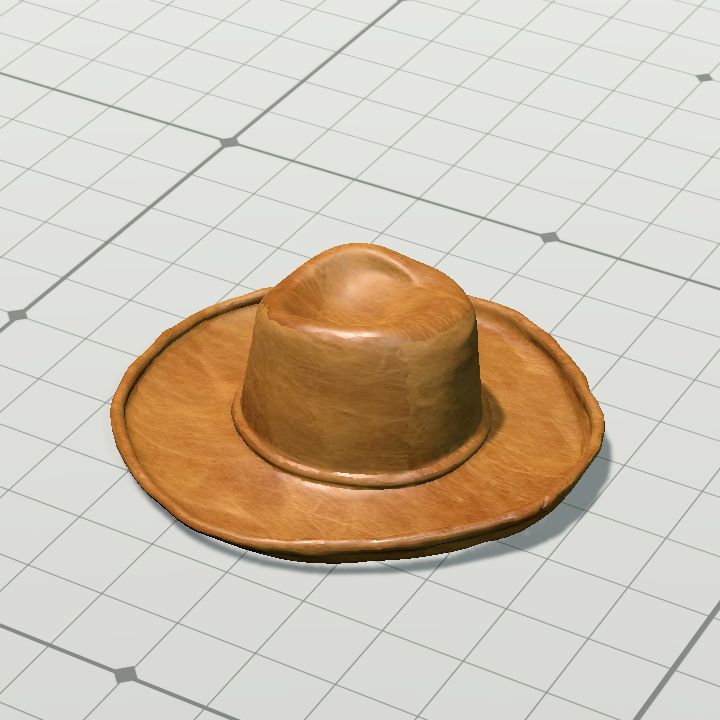 Simple hat (leather)