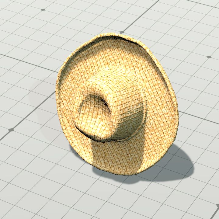 Straw hat (to hang up)