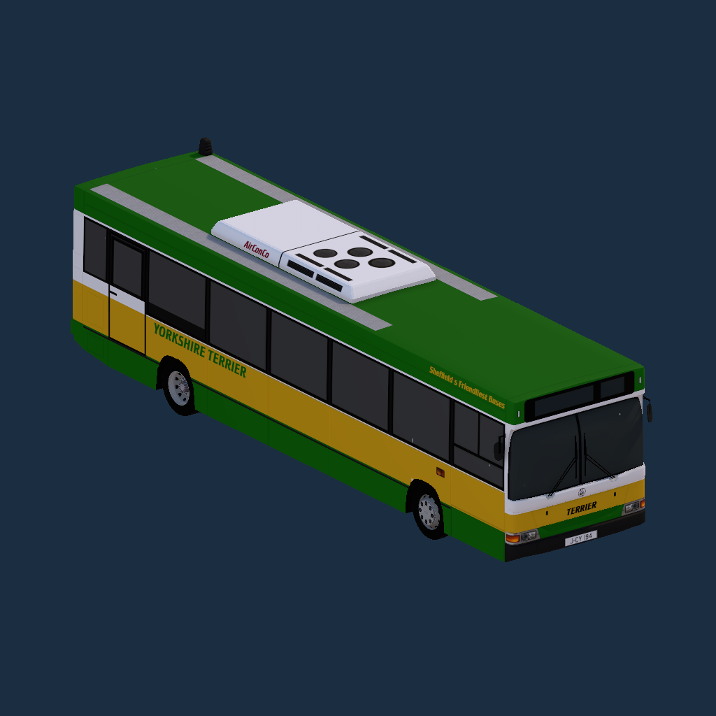 Dennis Dart 10.7 2 Door Yorkshire Traction White LED
