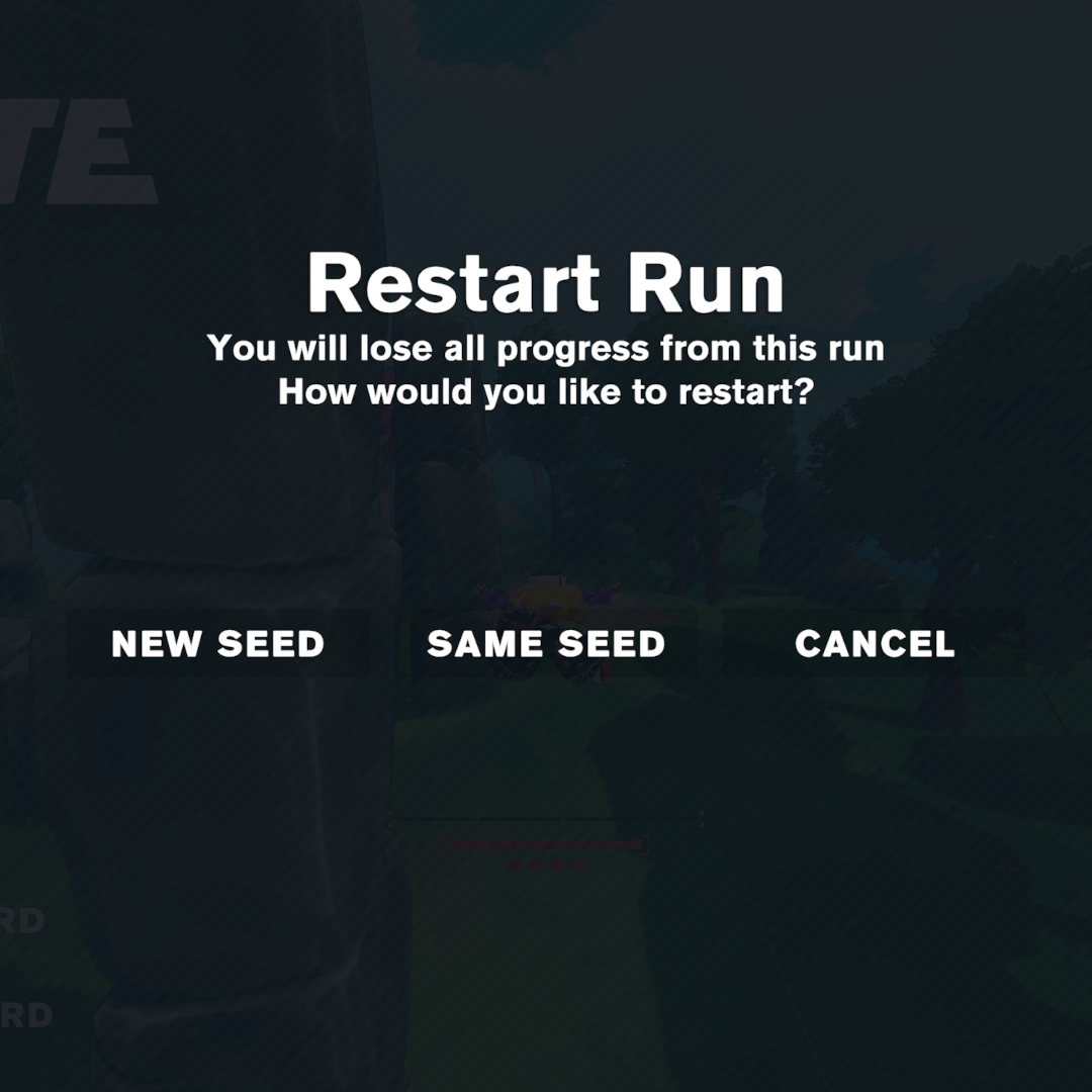 Restart Shard Cancel button
