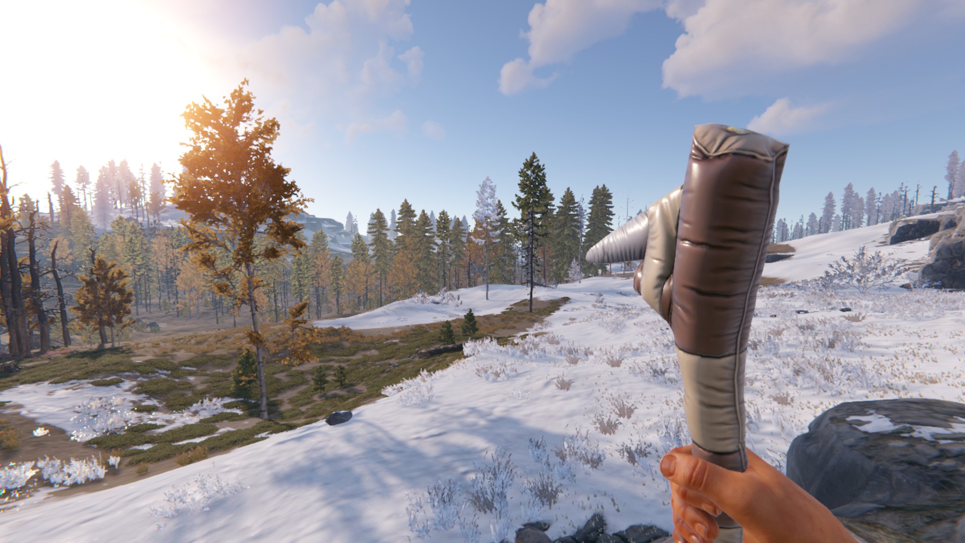 Inflatable Stone Pickaxe