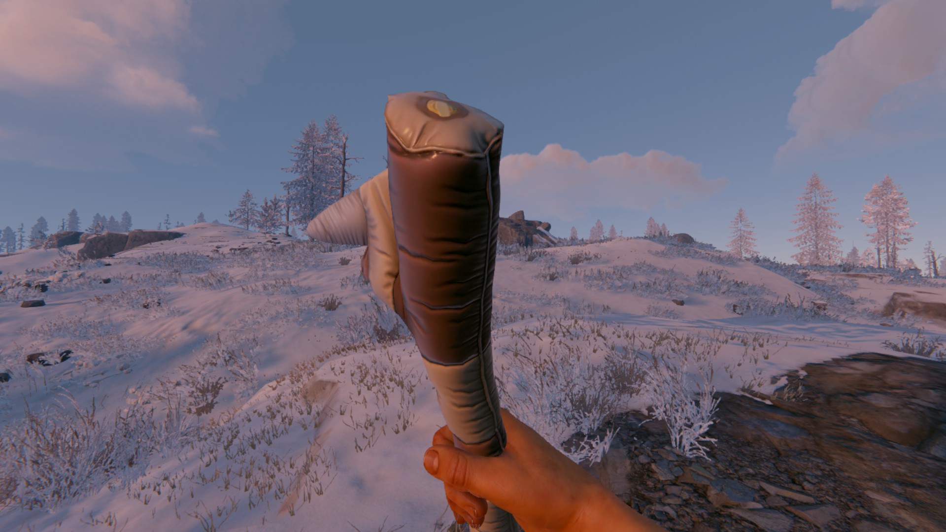Inflatable Stone Pickaxe