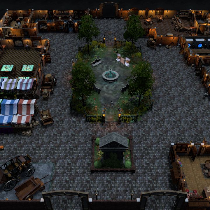 Anniversary map - Arfur Square, Night
