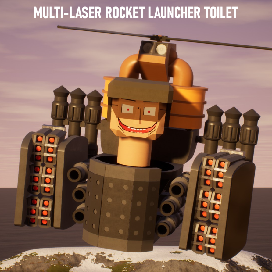 Multi-Laser Rocket Launcher Skibidi Toilet! Skibi