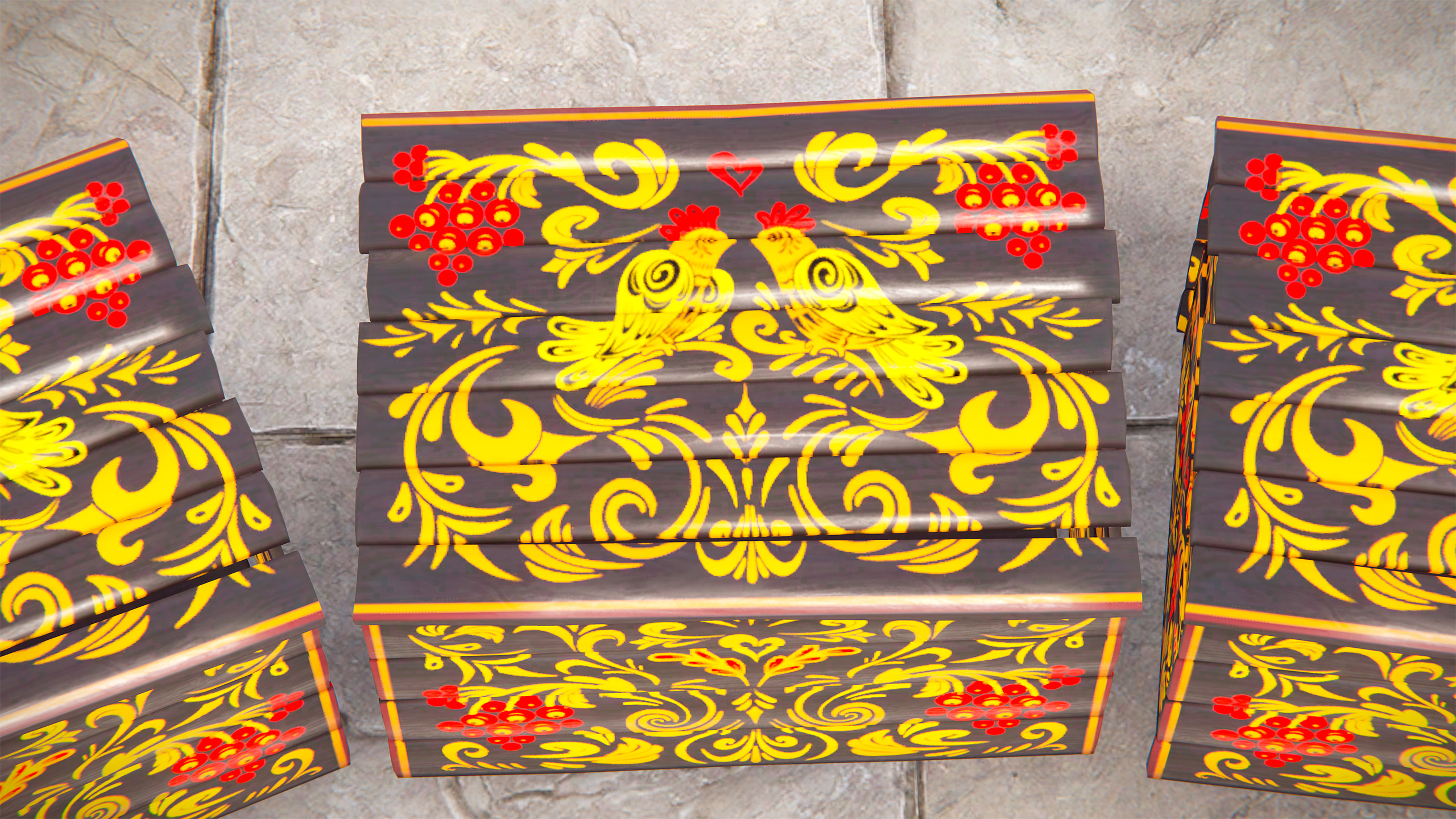 Khokhloma Small Box