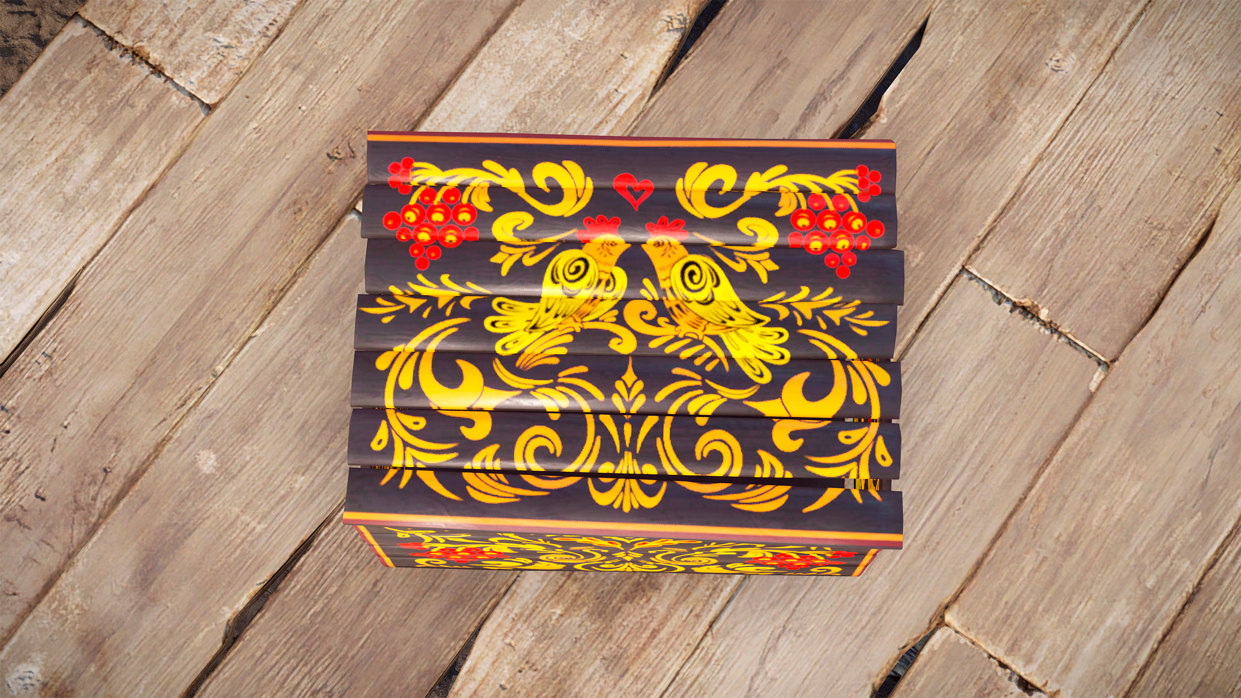 Khokhloma Small Box