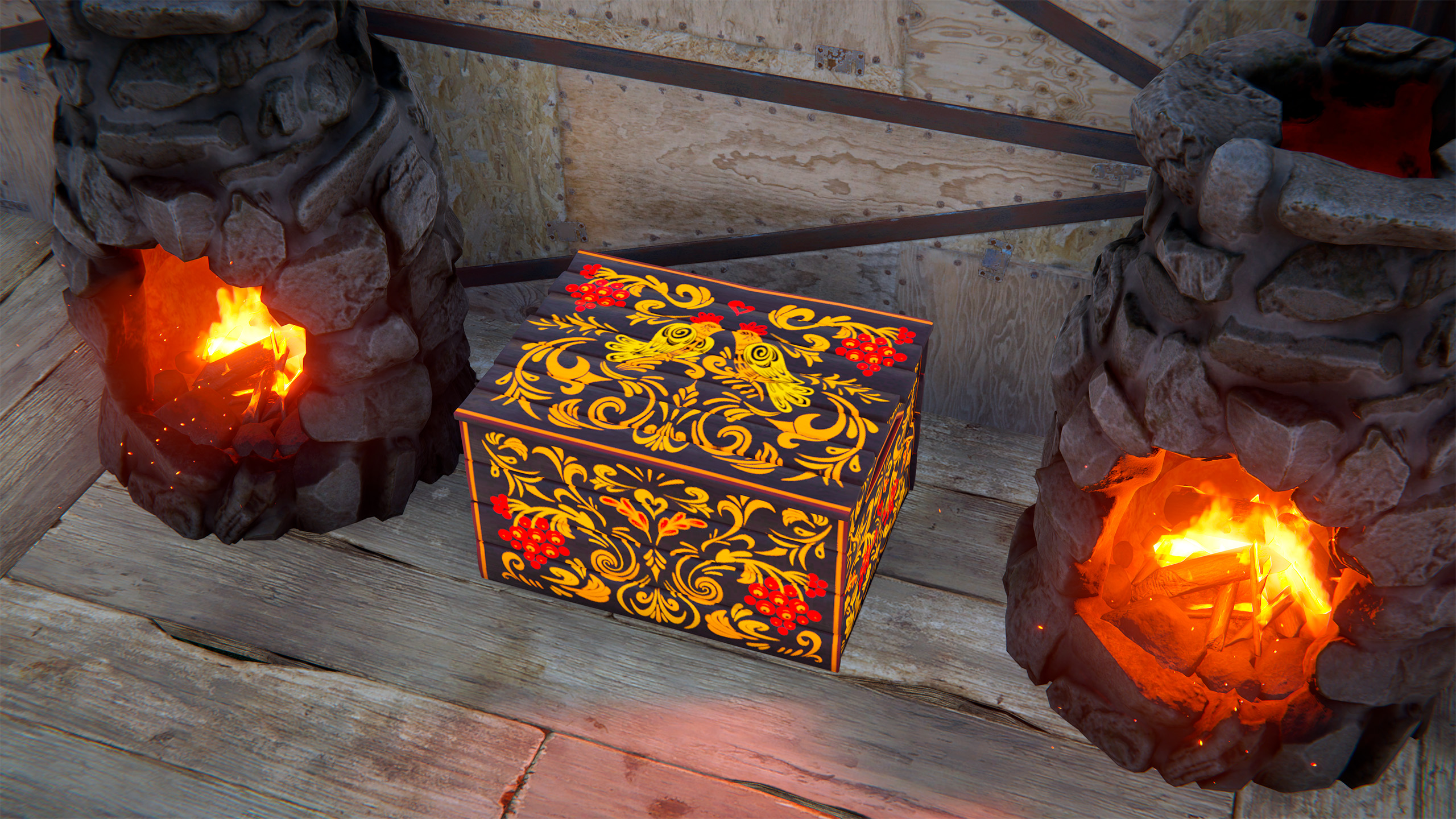 Khokhloma Small Box