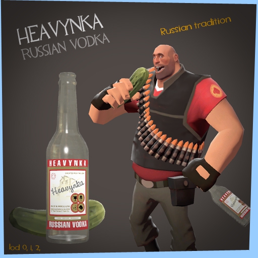 Heavynka. Russian Vodka. Russian tradition.