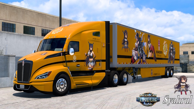Kenworth T680 2022 Nagato - Kantai Collection Combo Skin