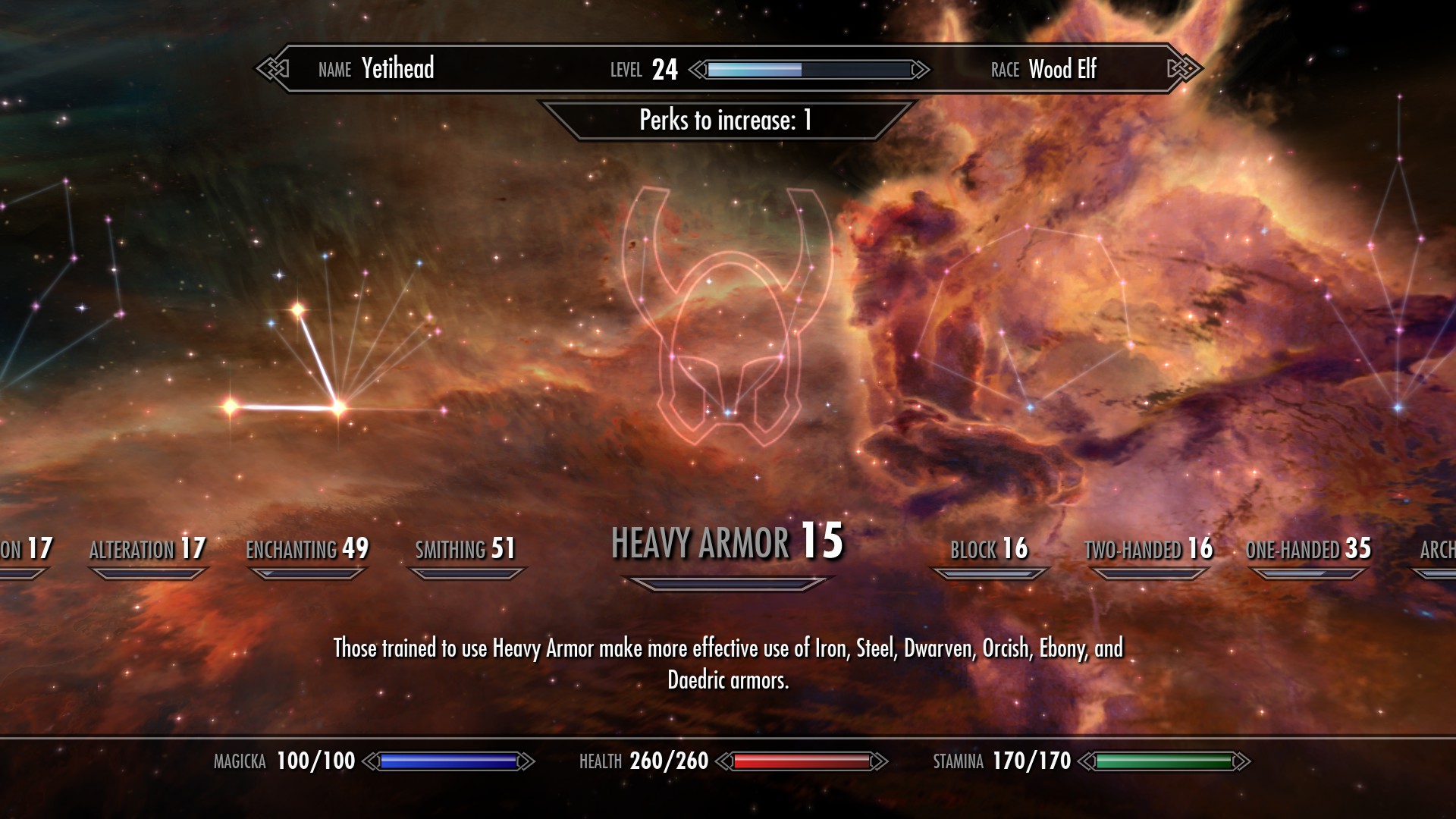 Yeti's Heavy Armor Skill Tree preview