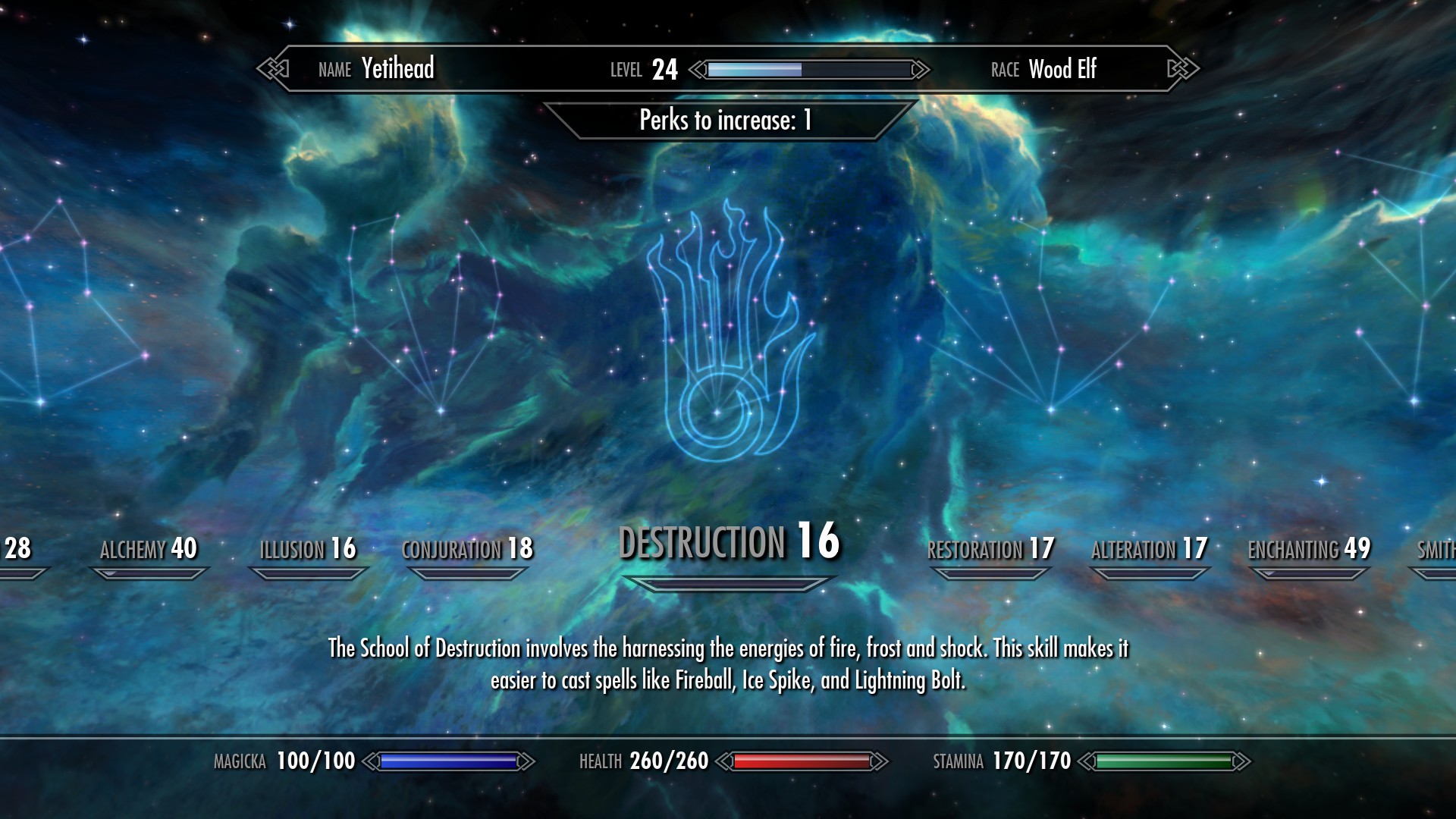 Yeti's Destruction Skill Tree preview