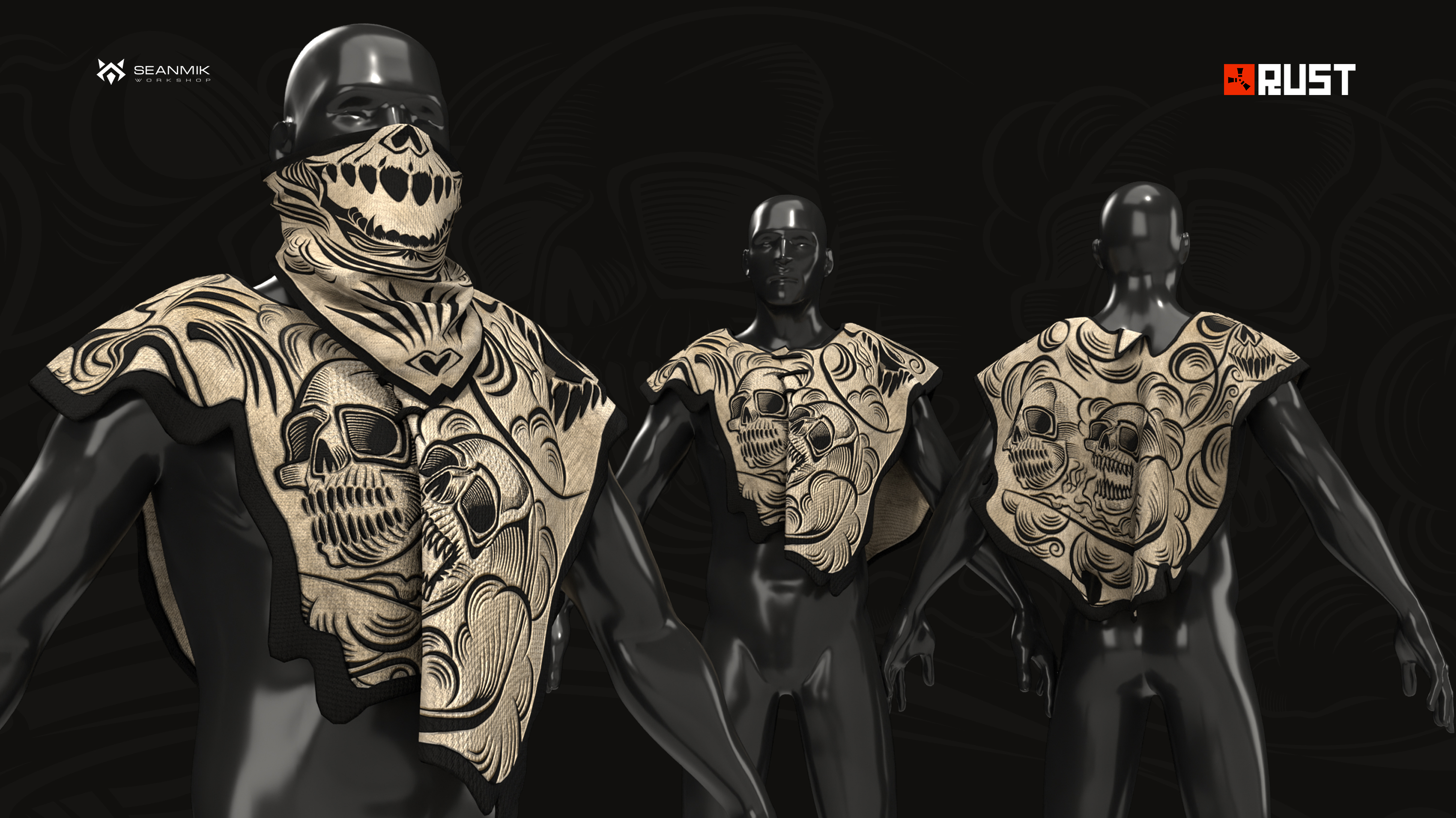 SkullForce Hide Poncho