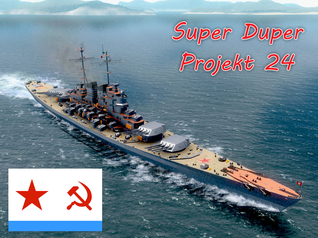 USSR Super-Duper Projekt 24 Battleship 架空超巨大24工程战列舰