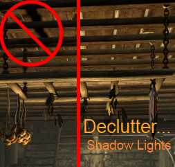 Declutter: Omnidirectional Shadow Lights