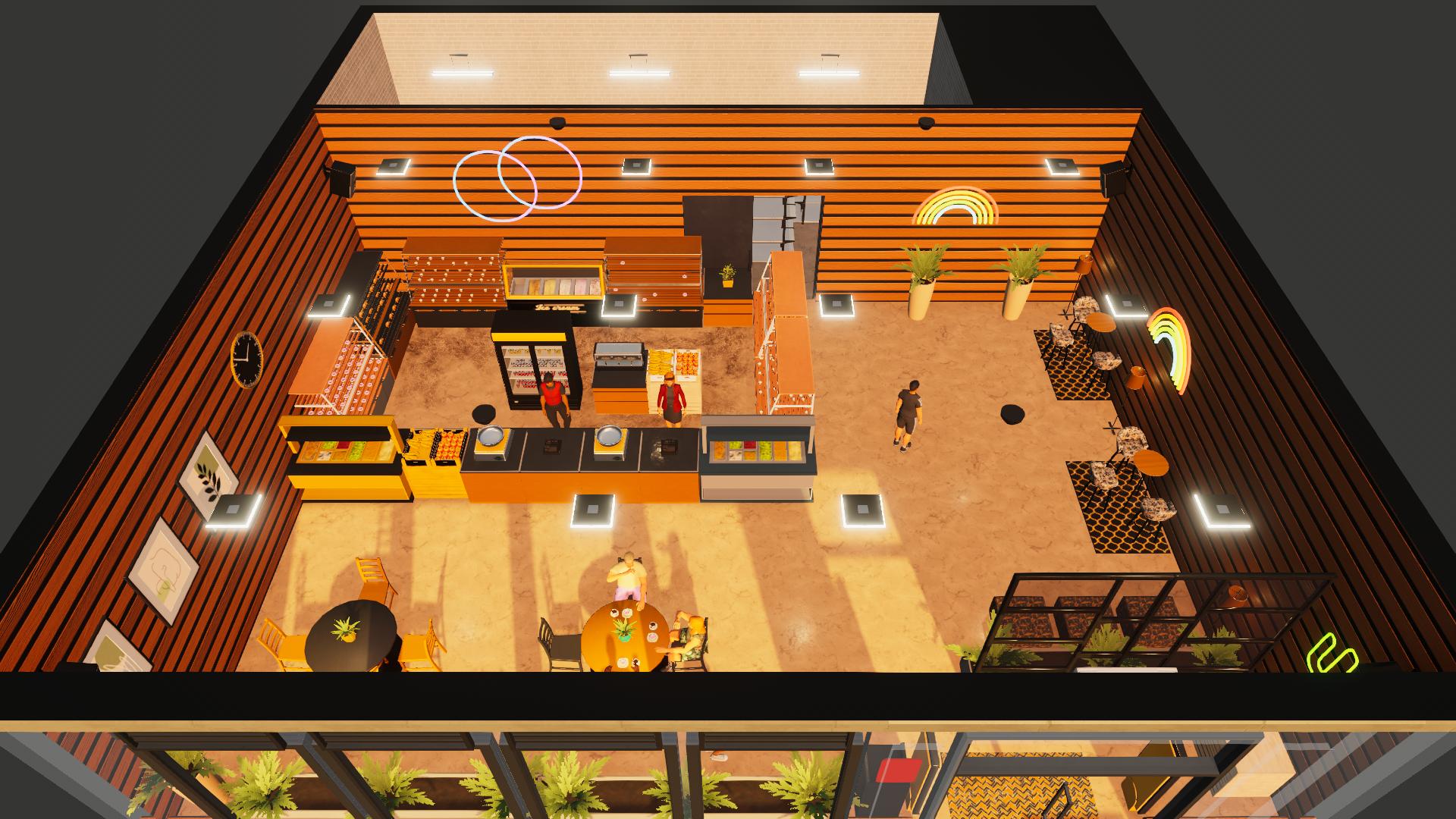 225m² C2 Coffe Shop 20 Lagerregal 100% Secure