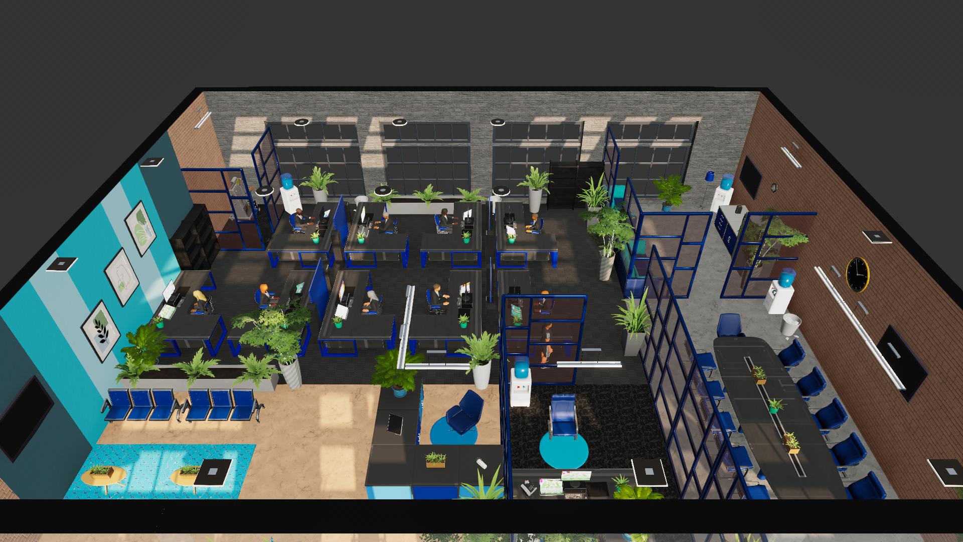 225m² C2 Grafikdesign Studio 10 Arbeitspl. 100 RB