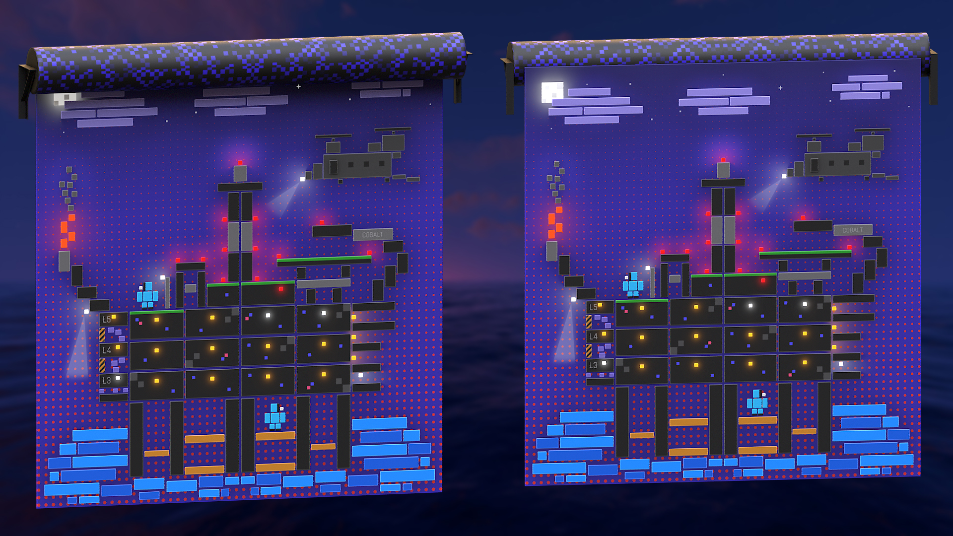 Blocky Rig Garage Door