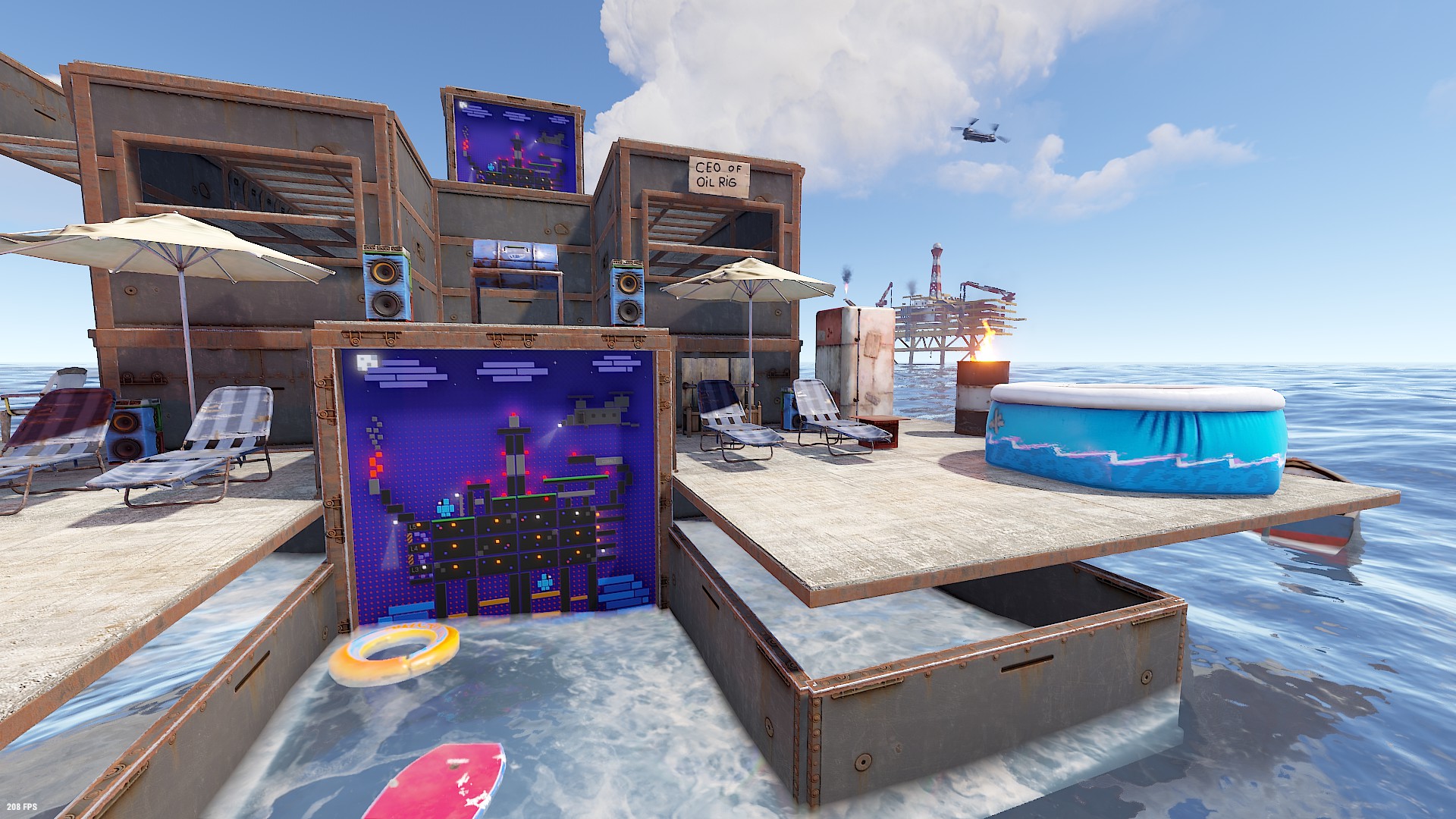 Blocky Rig Garage Door