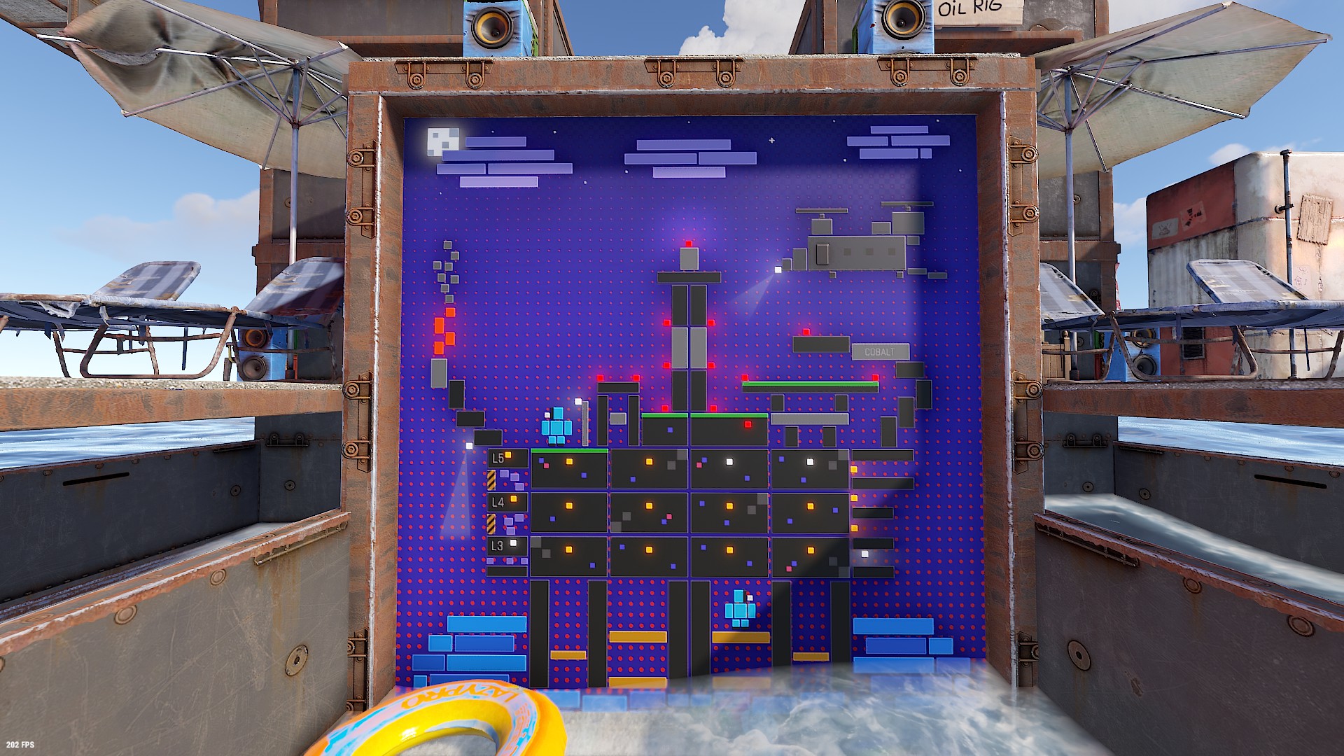 Blocky Rig Garage Door