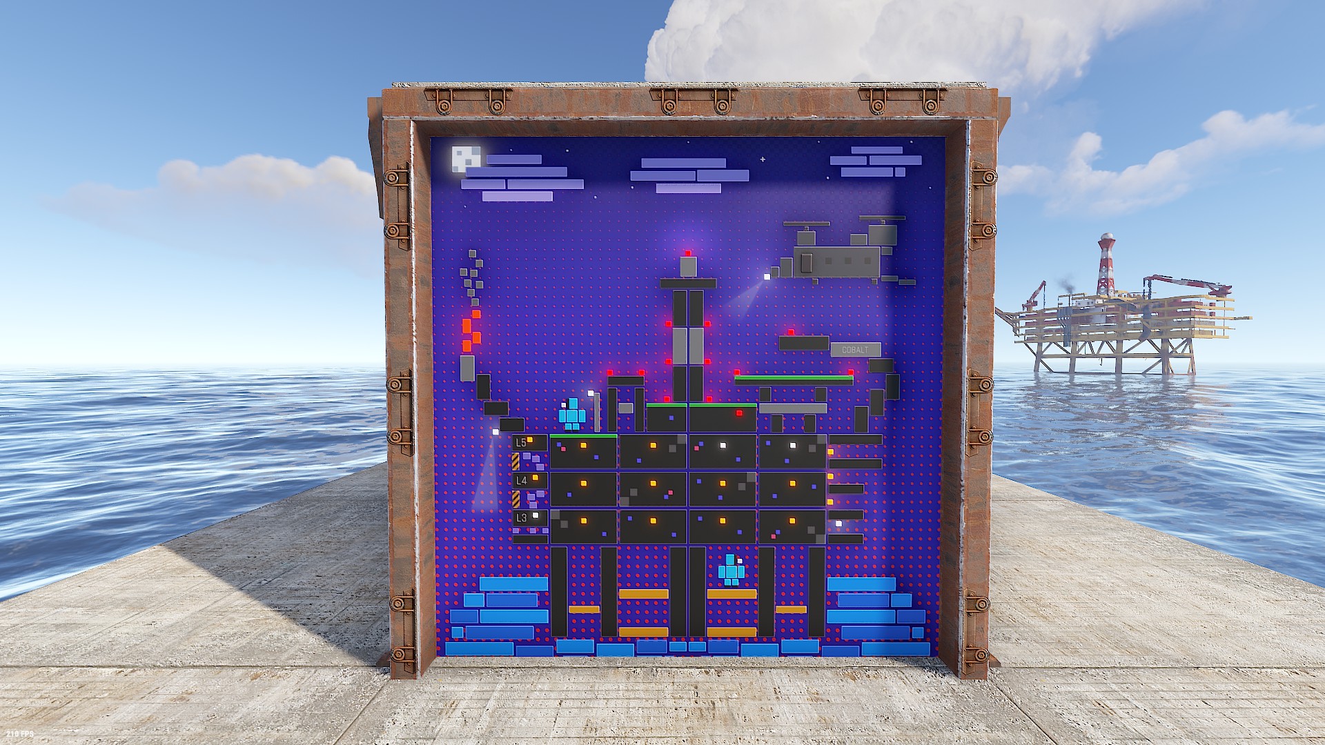 Blocky Rig Garage Door