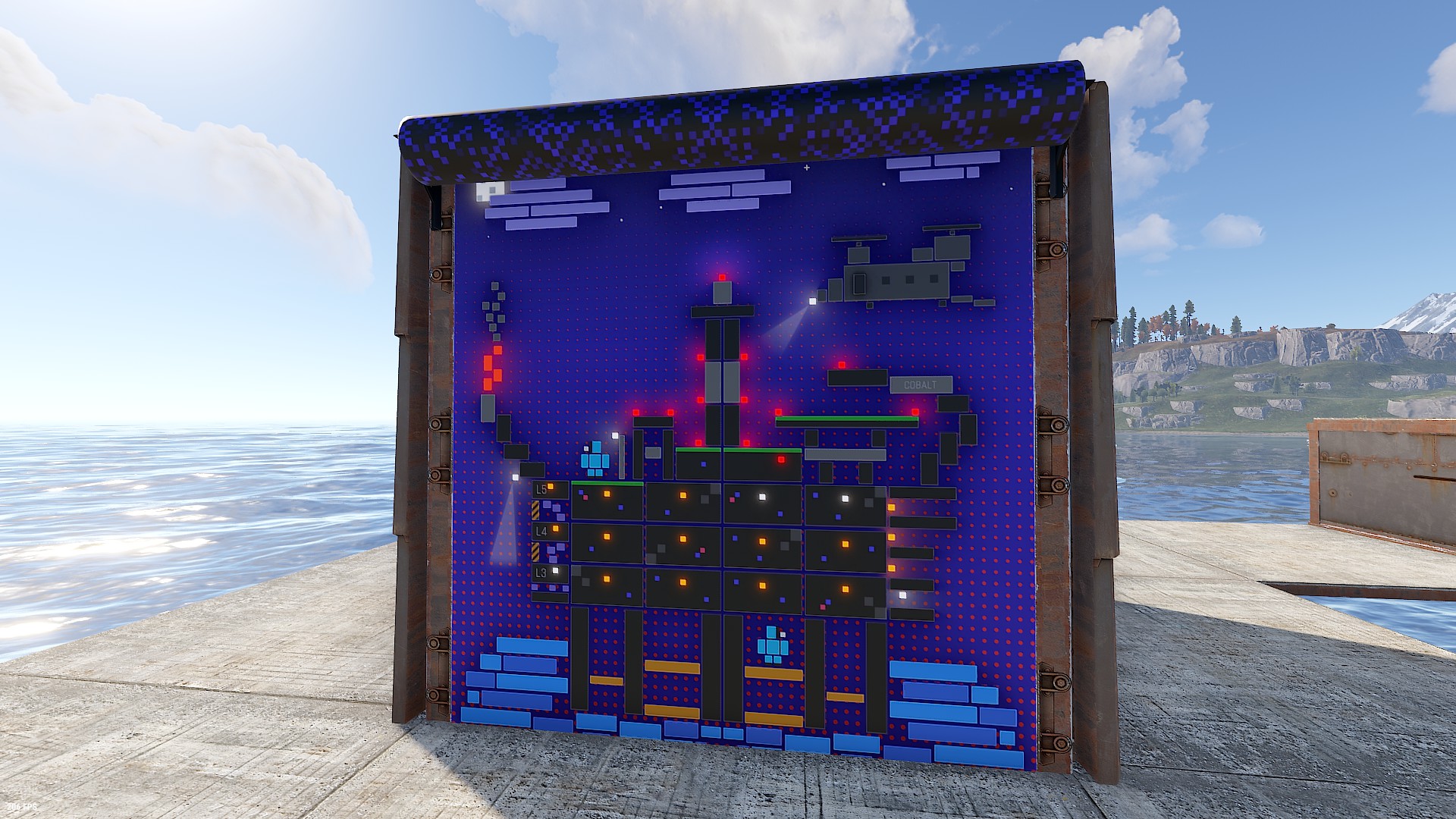 Blocky Rig Garage Door