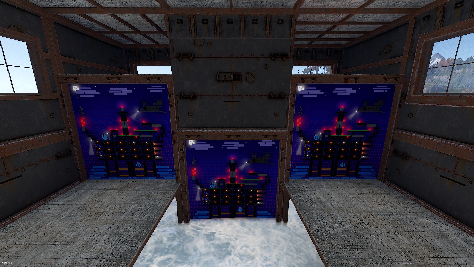 Blocky Rig Garage Door