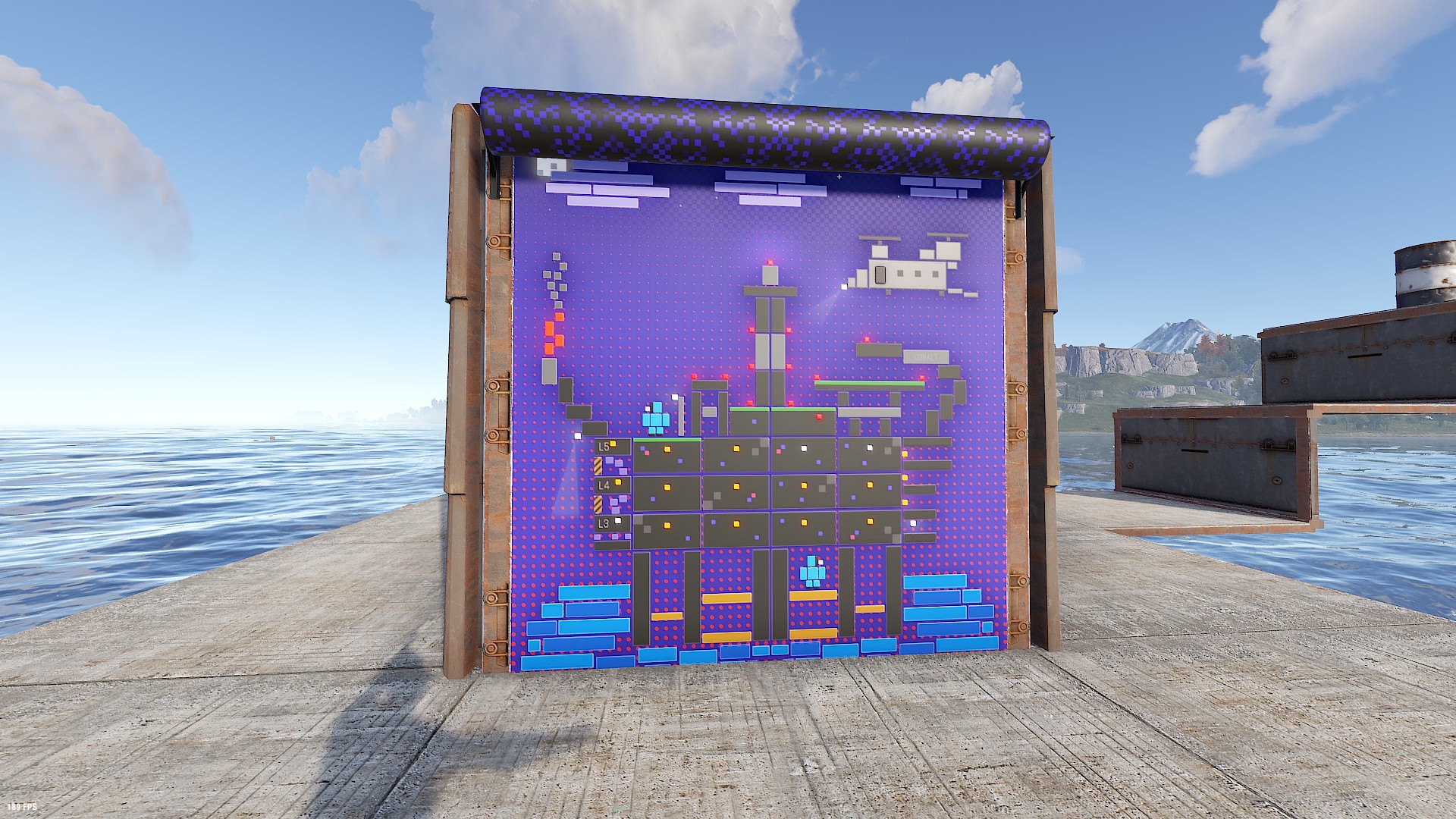 Blocky Rig Garage Door