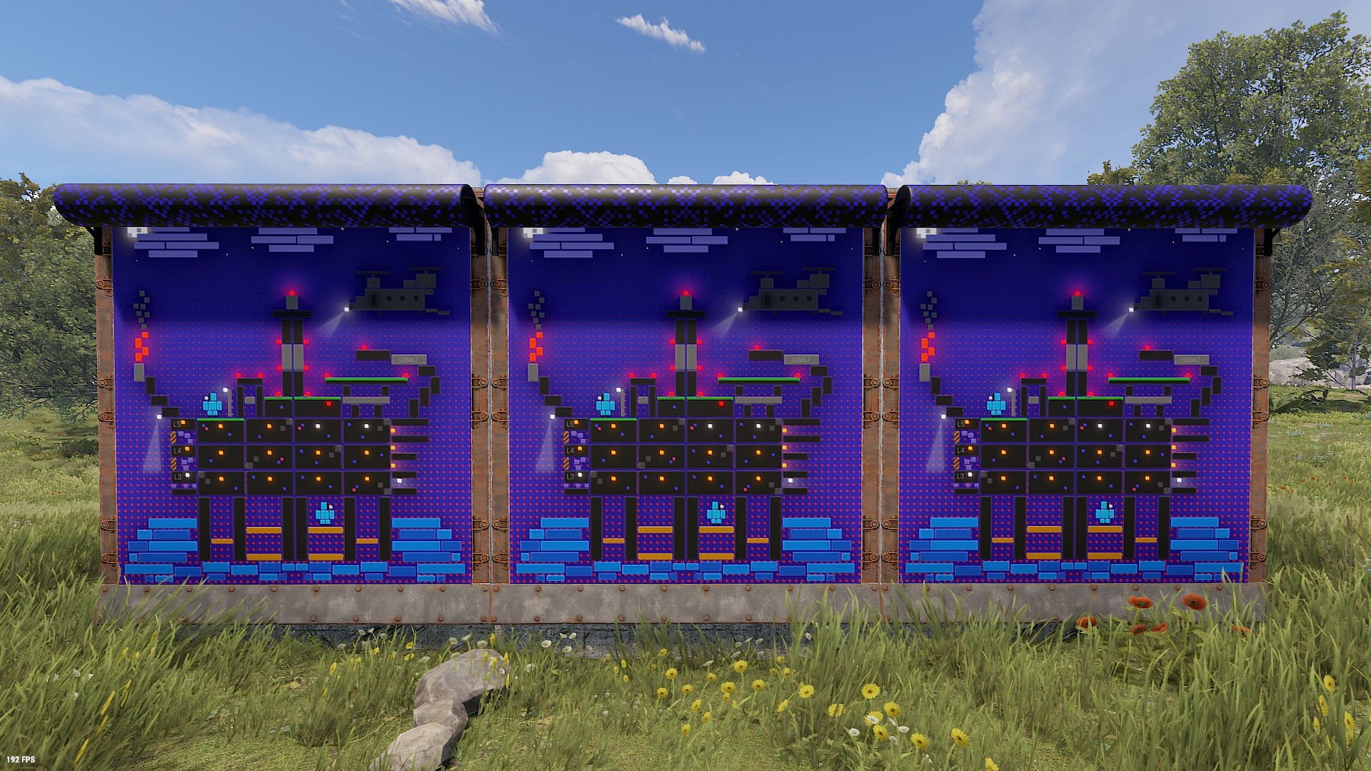 Blocky Rig Garage Door
