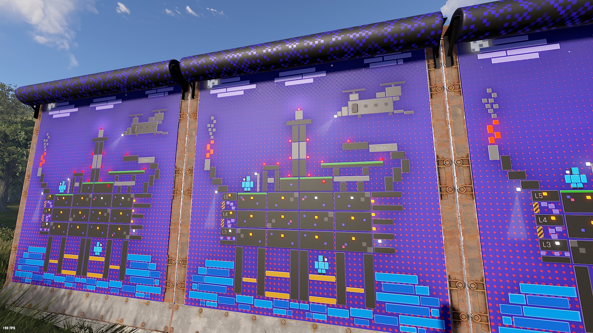 Blocky Rig Garage Door