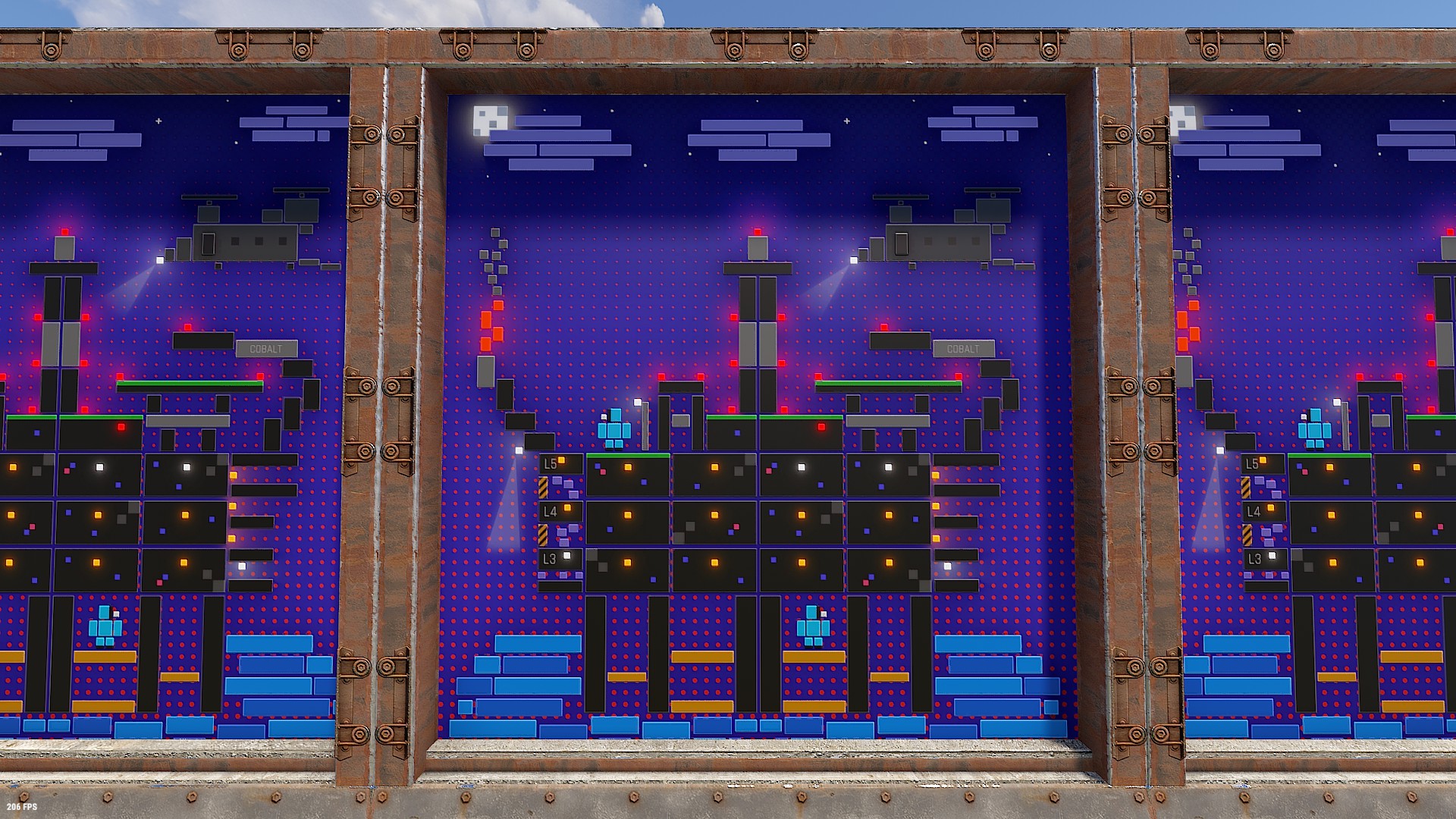 Blocky Rig Garage Door