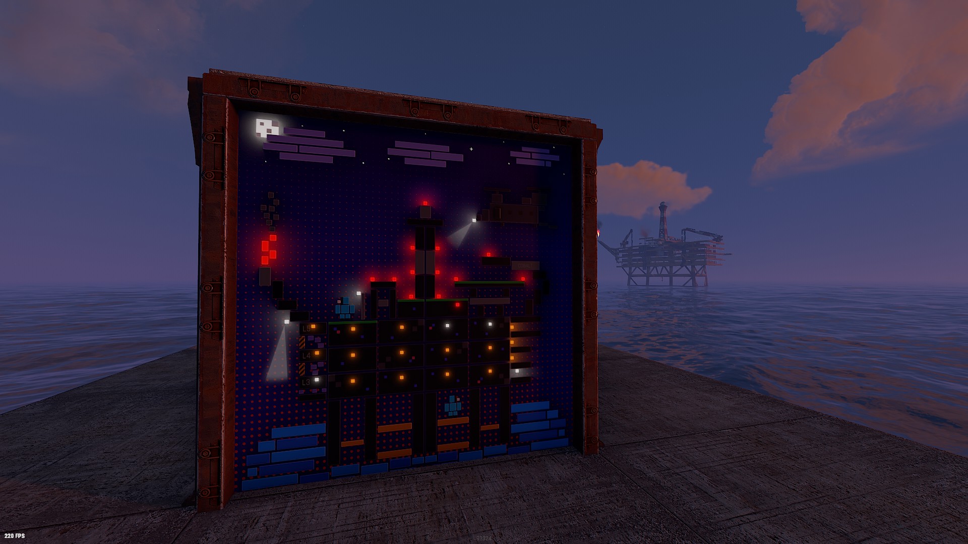 Blocky Rig Garage Door