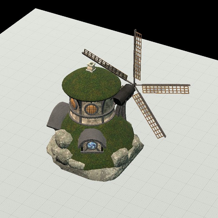 Hobbit Windmill (Animated)