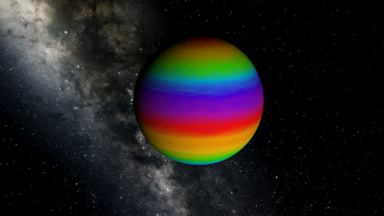 The rainbow gas giant