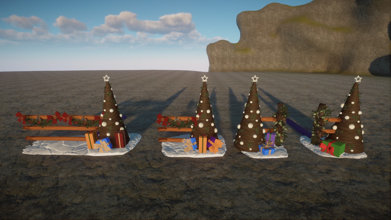 Holiday Gifting tree fence