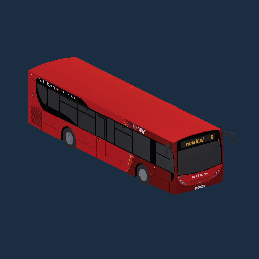 Reading Buses 410 YR13 PNO Ruby 10 Livery