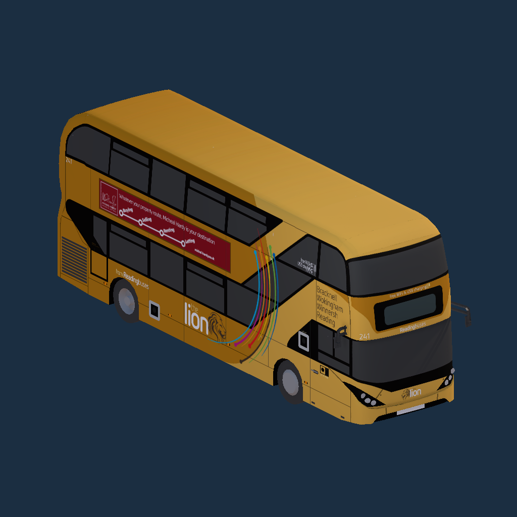 Reading Buses 241 RG73 BUS Lion 4 X4 Livery