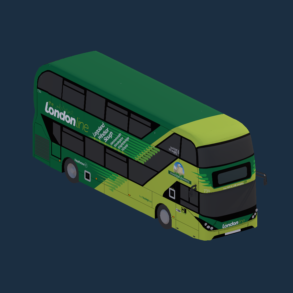 Reading Buses 734 GL23 WND London Line Livery